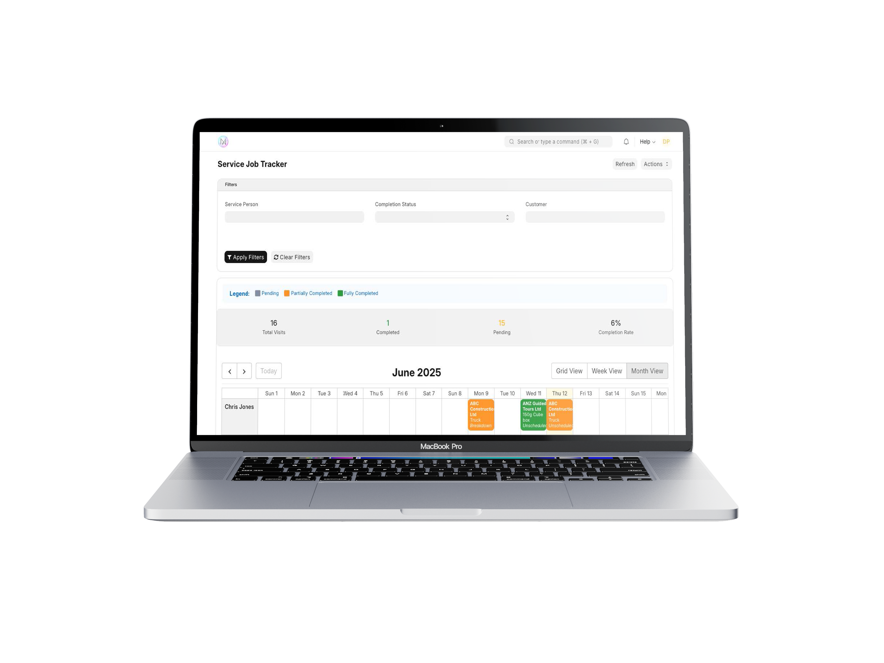 Field Services Dashboard